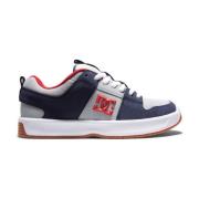 Jahmir Leren Skateboard Sneakers DC Shoes , Blue , Heren