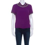 Pre-owned Silk tops Isabel Marant Pre-owned , Purple , Dames