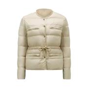 Echione Korte Donsjas Moncler , Beige , Dames