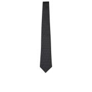 Zijden stropdas met puntige tip Canali , Black , Heren