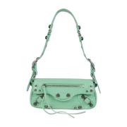 Groene Leren Schoudertas Balenciaga , Green , Dames