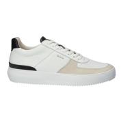 Witte Zand Mid-Top Sneaker Blackstone , White , Heren