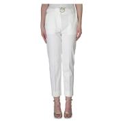 Plaza Linnen Broek Pinko , White , Dames