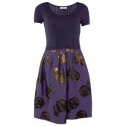 Pre-owned Knit dresses Moschino Pre-Owned , Purple , Dames