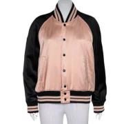 Pre-owned Satin outerwear Yves Saint Laurent Vintage , Pink , Dames