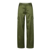 Dames Cargo Broek van Vloeiend Materiaal Drykorn , Green , Dames