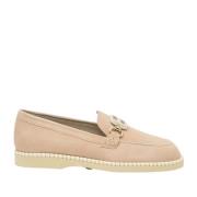 Roze Suède Mocassin met Memory Foam Binnenzool Hogan , Pink , Dames