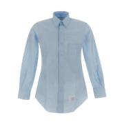 Klassiek Katoenen Overhemd Thom Browne , Blue , Heren