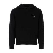 Zwarte katoenen sweatshirt Palm Angels , Black , Heren