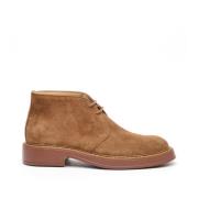 Bruine Suède Chukka Laars Tod's , Brown , Heren