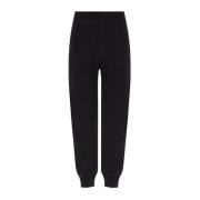 Katoenen Sweatpants met Zijlogo Alexander McQueen , Black , Heren