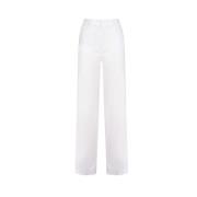 Witte Broek voor Vrouwen Dondup , White , Dames