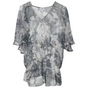 Pre-owned Silk tops Armani Pre-owned , Gray , Dames
