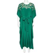 Pre-owned Silk dresses Oscar De La Renta Pre-owned , Green , Dames