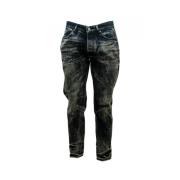 Blauwe Katoenen Jeans met Distressed Details John Richmond , Blue , He...