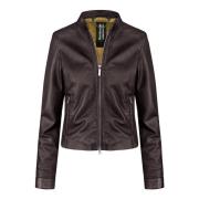 Natt Soft Nappa Leren Jas BomBoogie , Brown , Dames