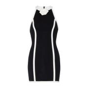 Jurk met rozen detail Balmain , Black , Dames