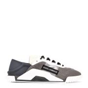 NS1 Grijze en Off White Sneakers Dolce & Gabbana , Gray , Heren