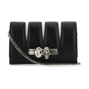 De Slash Clutch van tweedelig nappaleer Alexander McQueen , Black , Da...