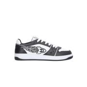 Italiaanse kalfsleren sneakers Enterprise Japan , White , Heren