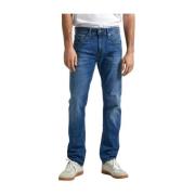 Klassieke Straight Denim Jeans Pepe Jeans , Blue , Heren