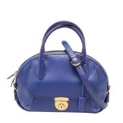 Pre-owned Leather handbags Salvatore Ferragamo Pre-owned , Blue , Dame...