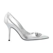 Stiletto pumps met logo Dsquared2 , Gray , Dames