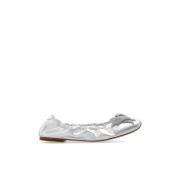 Leren ballet flats Casadei , Gray , Dames