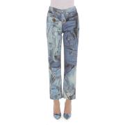Straight Jeans Moschino , Blue , Dames