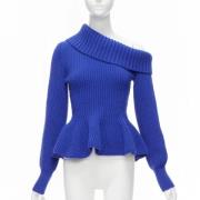 Pre-owned Wool tops Alexander McQueen Pre-owned , Blue , Dames