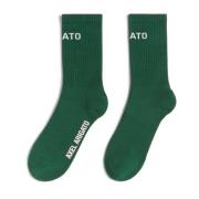 Blok Jacquard Sokken Axel Arigato , Green , Unisex