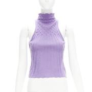 Pre-owned Wool tops Versace Pre-owned , Purple , Dames