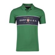 Groen poloshirt met korte mouwen Gant , Green , Heren