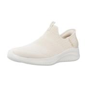 Stijlvolle Slip-On Sneakers voor Vrouwen Skechers , Beige , Dames