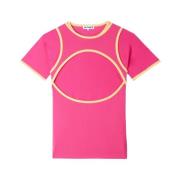 Stretchy hot pink T-shirt met gecombineerde bh Sunnei , Pink , Heren
