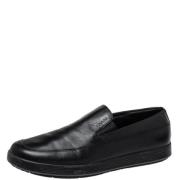 Pre-owned Leather flats Prada Vintage , Black , Dames