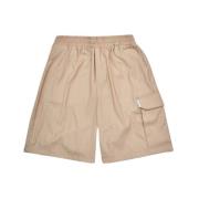 Stijlvolle Beige Casual Shorts Family First , Brown , Heren
