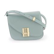 Fiamma Crossbody Tas met Gancini Sluiting Salvatore Ferragamo , Green ...