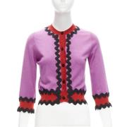 Pre-owned Wool tops Gucci Vintage , Purple , Dames