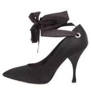 Pre-owned Satin heels Miu Miu Pre-owned , Black , Dames