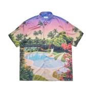 Sunset Aop Shirt Family First , Multicolor , Heren