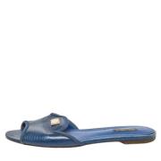 Pre-owned Fabric sandals Dolce & Gabbana Pre-owned , Blue , Dames