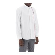 Overhemd met Tricolor Band Thom Browne , White , Heren