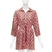 Pre-owned Silk dresses Gucci Vintage , Red , Dames