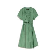 Groene Katoenmix Wikkeljurk Max Mara Weekend , Green , Dames