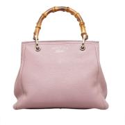 Pre-owned Leather gucci-bags Gucci Vintage , Pink , Dames