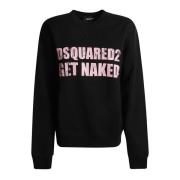 Zwarte Cool Fit Crewneck Sweaters Dsquared2 , Black , Heren