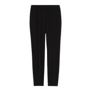 Zwarte broek met rechte pijpen Max Mara , Black , Dames