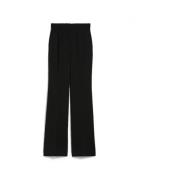 Zwarte Cady Flared Broek Max Mara , Black , Dames