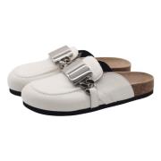 Witte Leren Instap Pantolette Bervicato , White , Dames